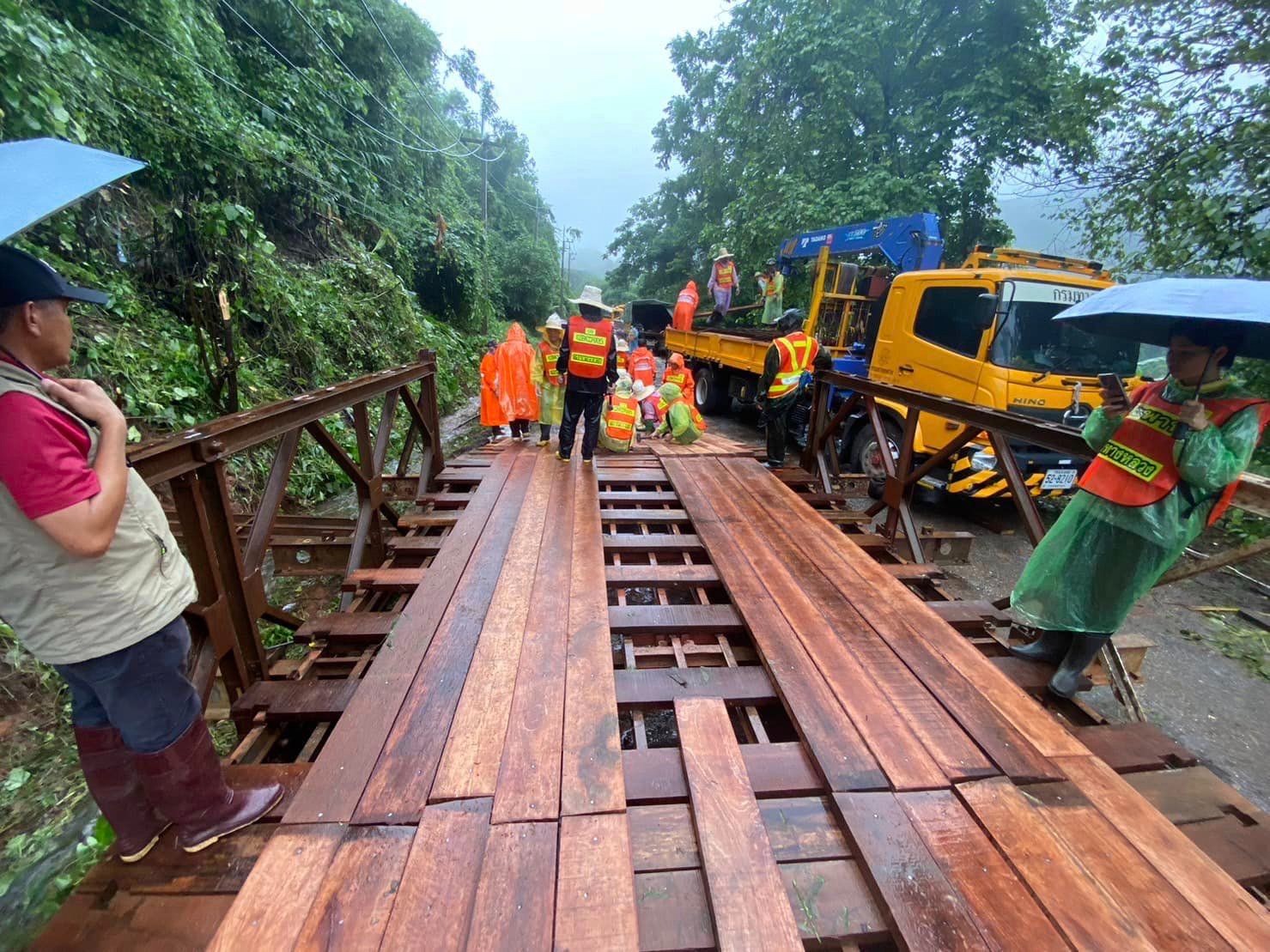 กรมทางหลวงทอดสะพานเบลี่ย์บนทางหลวงหมายเลข 1081 ตอน หลักลาย – บ่อเกลือ จ.น่าน แล้วเสร็จ